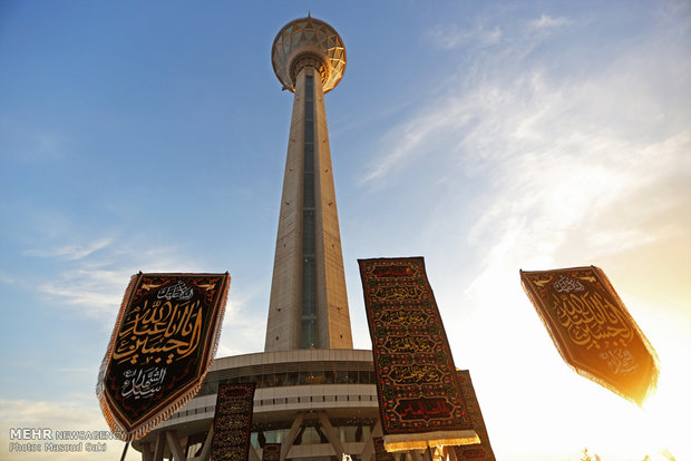 سوگ اقوام ایرانی در برج میلاد تهران