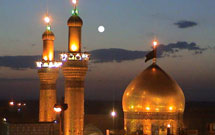 استقبال عاشوراییان اشکنان فارس از درب های حرم مطهر ابوالفضل العباس