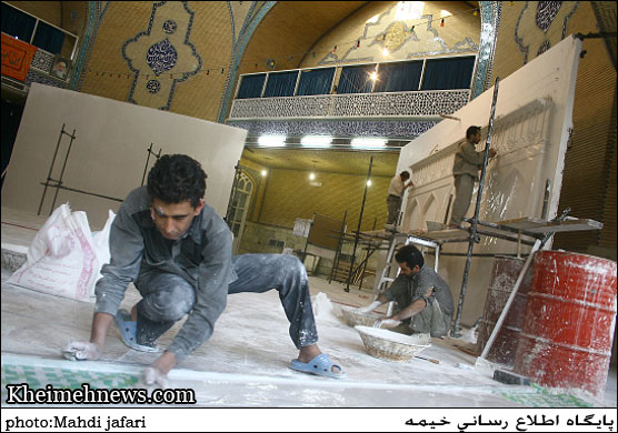 مراحل ساخت ضریح مبارک امام حسین (ع)در قم