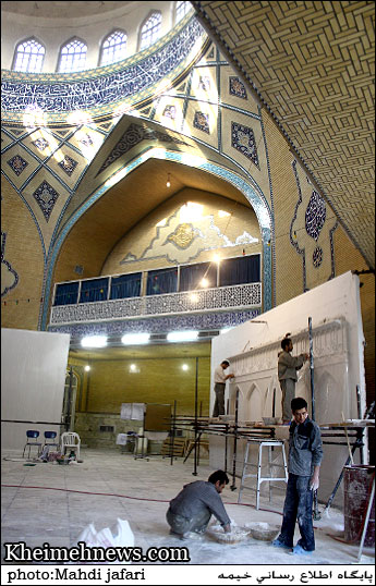 مراحل ساخت ضریح مبارک امام حسین (ع)در قم