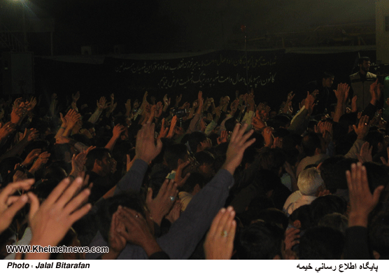 مراسم شب هفتم شهدای شیراز