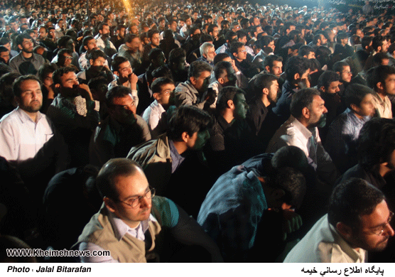 مراسم شب هفتم شهدای شیراز