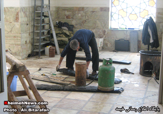 گزارش تصویری مراحل ساخت ضریح امام حسین(ع) در  استان قم