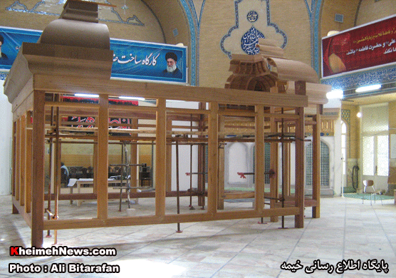 گزارش تصویری مراحل ساخت ضریح امام حسین(ع) در  استان قم