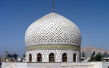 پرده سر کتيبه ضريح حضرت رقيه(س) در تبريز بافته مي‌شود