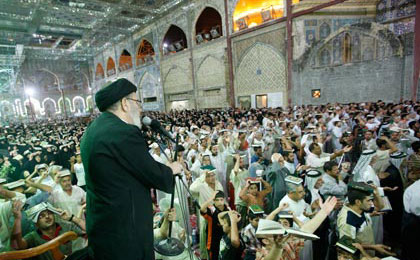 مراسم احیا در حرم امام حسین(ع)