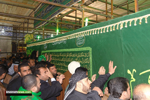 اتمام نصب گنبد داخلی حرم عسگریین(ع)