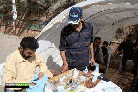 حضور خیمه های سلامت در مسیر زائران کربلا