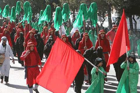 حرکت نمادین کاروان اسرای اهل بیت(س)