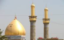 اتمام طلاکاري مناره‌هاي حرم حضرت عباس(ع)