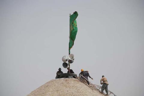 پایان بازسازی گنبد و مناره های مرقد امامین عسکریین(ع)