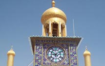 بازسازی ساعت تاریخی گلدسته حرم امام حسین(ع)
