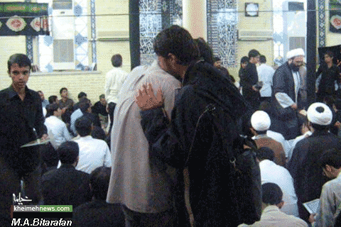 عزاداری درگذشت مرحوم آیت الله بهجت در مسجد فاطمیه قم