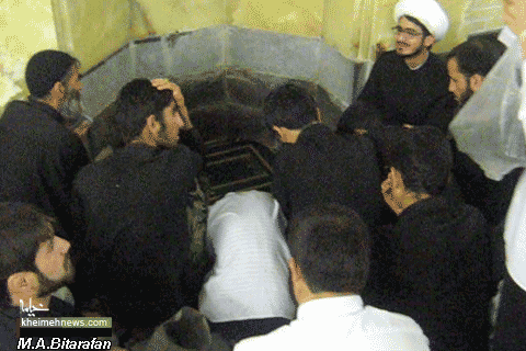 عزاداری درگذشت مرحوم آیت الله بهجت در مسجد فاطمیه قم