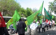 کاروان پیاده زائران کربلا از مشهد به خرمشهر رسیدند