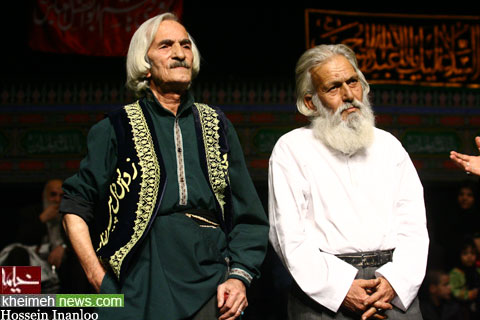 مرشدترابی در کنار مرشد میرزاعلی