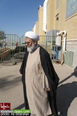 حضور وزیر فرهنگ و ارشاد اسلامی در مسجد مقدس