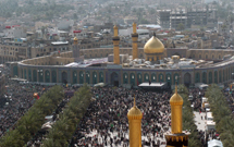 مراسم اربعين حسينی در كربلا آغاز شد مراسم اربعين حسينی در كربلا آغاز شد