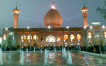 حرم‌مطهر شاهچراغ(ع) غبارروبی شد