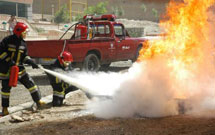 تجهیز هیئت‌های مذهبی شهر به خاموش کننده