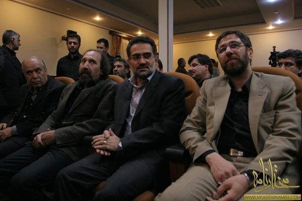 حمید شاه آبادی (معاون وزیر ارشاد) ، دکتر محمد حسینی (وزیر ارشاد) , داوود میرباقری , مهندس محمود فلاّح