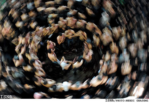 عاشورای حسینی در چهارراه گلوبندک تهران