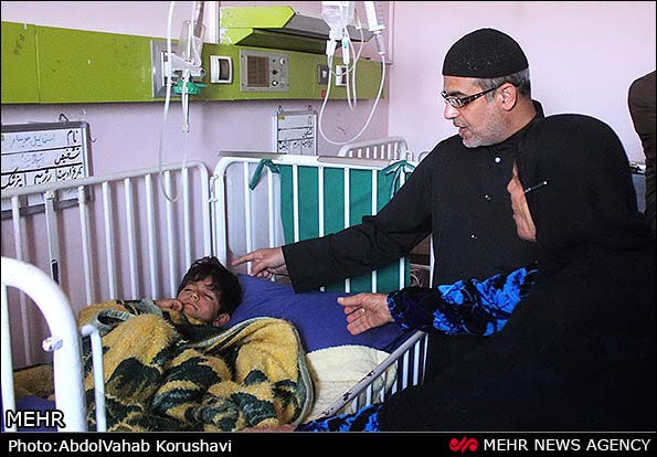 حضور نزار قطری در بیمارستان امام خمینی(ره) اهواز
