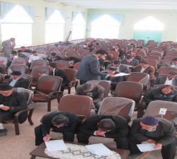 برگزاری آزمون مداحان عشرخوان در شهرستان هریس