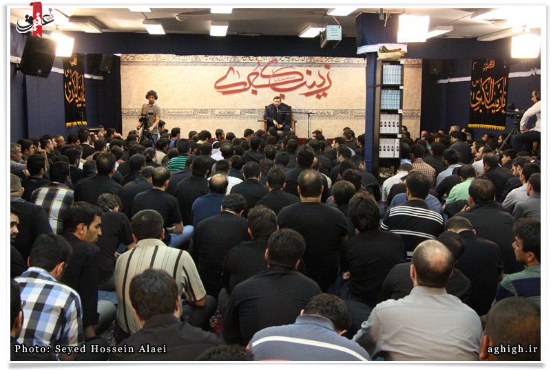 مراسم عزاداری شام شهادت حضرت زینب(س) در بیت الرضا برگزار شد