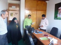 معاون اداره تبلیغات اسلامی نور از آموزشگاه مداحی آل طاها بازدید کرد