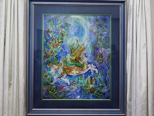 انتقال تابلوی «معراج» استاد فرشچیان به موزه آستان قدس رضوی