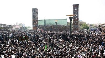 برپایی مراسم عزاداری قومیت‌های مختلف در میدان امام حسین(ع)