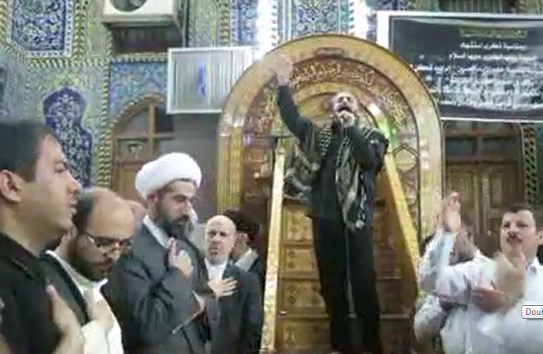 مداحی حاج احمد واعظی در حرم حسینی