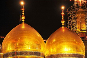 آستان مقدس کاظمین(ع) سیاهپوش شد آستان مقدس کاظمین(ع) سیاهپوش شد