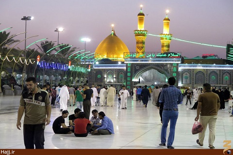 سحرگاه دل‌انگيز بين‌الحرمين كربلا