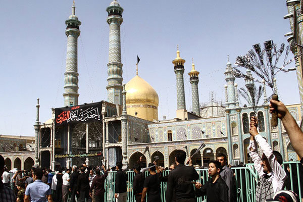 آئین عزاداری شهادت امام جعفر صادق (ع) در قم برگزار شد