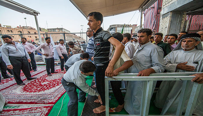 در آستانه روز عرفه تدابیر امنیتی در کربلای معلی تشدید شد