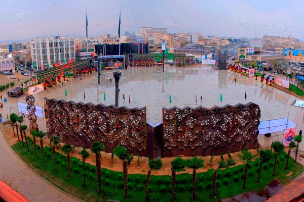 برپایی آیین های دومین سوگواره خمسه در میدان امام حسین (ع)