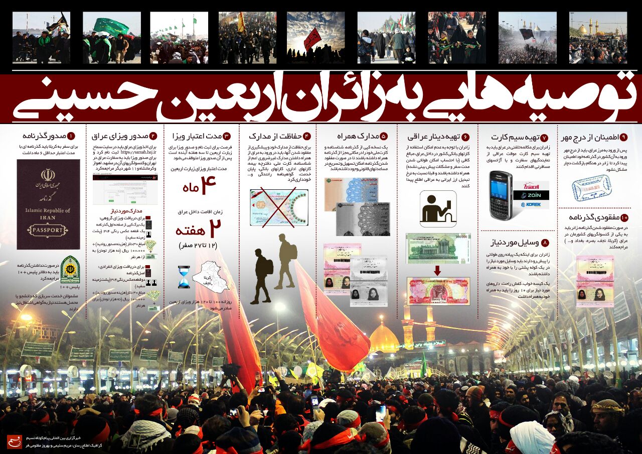 توصیه هایی به زائرین اربعین حسینی