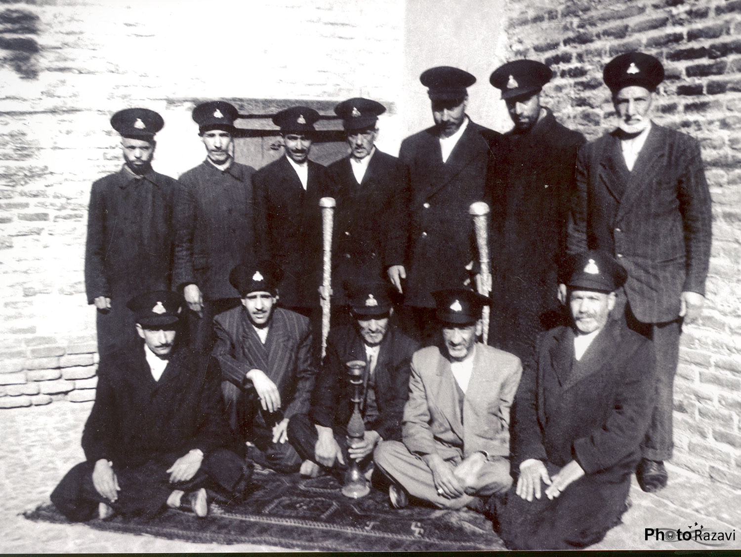 گروهی از دربانان حرم امام رضا(ع)