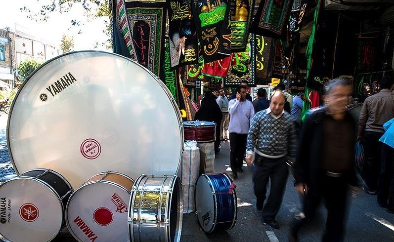 بازارداغ محصولات خارجي درايام محرم / از پرچم تا طبل و دهل خارجي