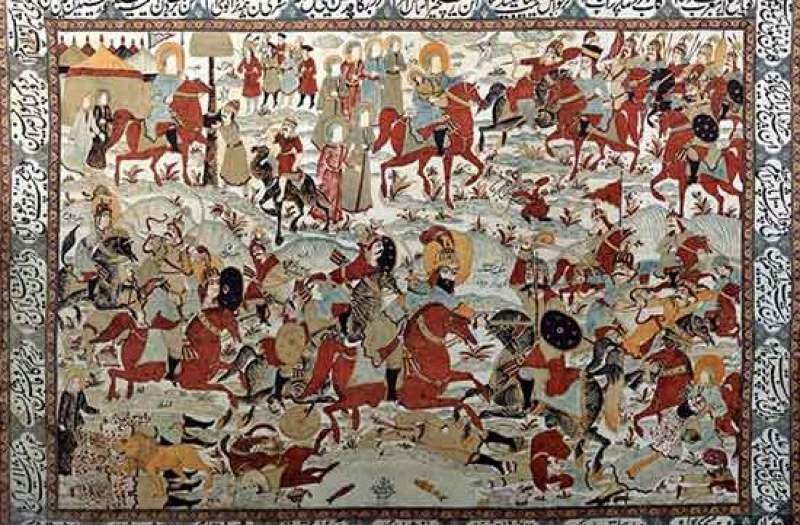 پرده تعزیه حسینیه کبابی بیرجند ثبت ملی شد