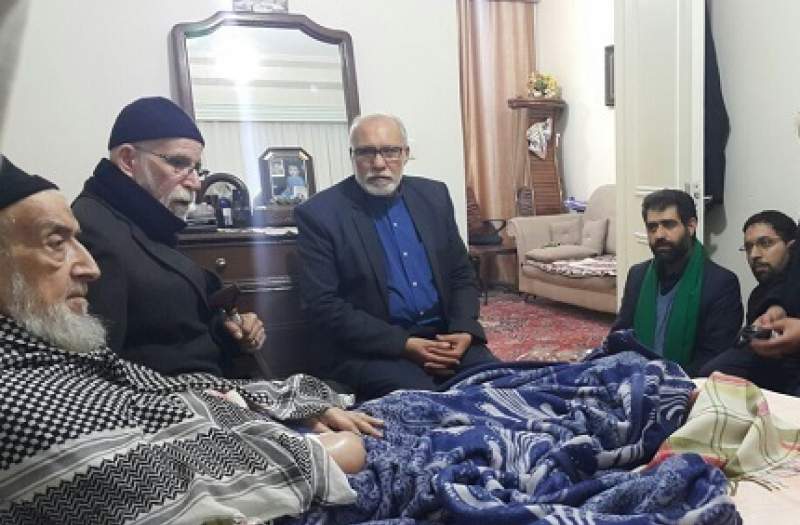 عیادت استاد سازگار از حجت الاسلام صالحی خوانساری