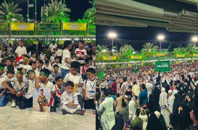 اجرای سلام فرمانده با حضور خوانندگان فارسی و عربی در بین‌الحرمین